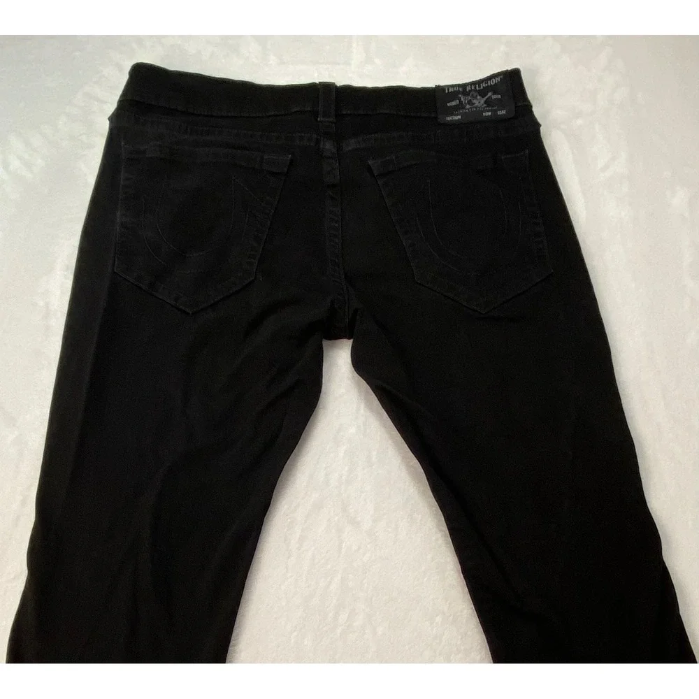 True Religion mens 38x34 Geno No Flap SN Slim Fit Jeans Rinse Black ST‎ 102158